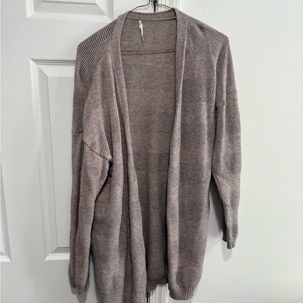 Elegant Taupe Women's Cardigan